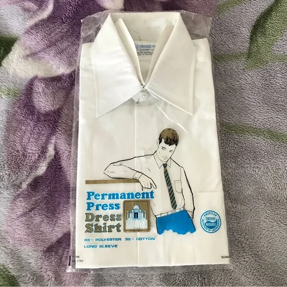 perm press dress shirts Vintage Bardon Inc Perm Press Shirt (16-1/2) Sunbeam Vintage